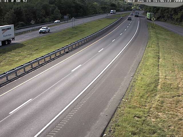 I-81 N/B @ Exit 211 Lenox SR 92 Susquehanna Co.