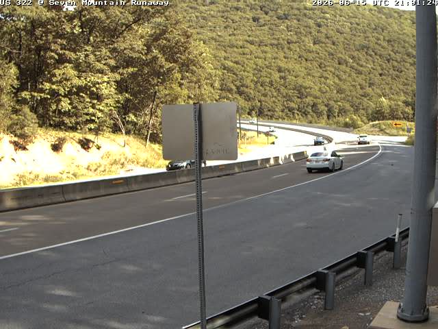 US-322 E/B Seven Mountains @ Runaway Truck Ramp Mifflin Co.