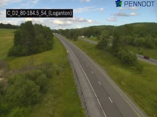 Traffic closest to camera is traveling Westbound